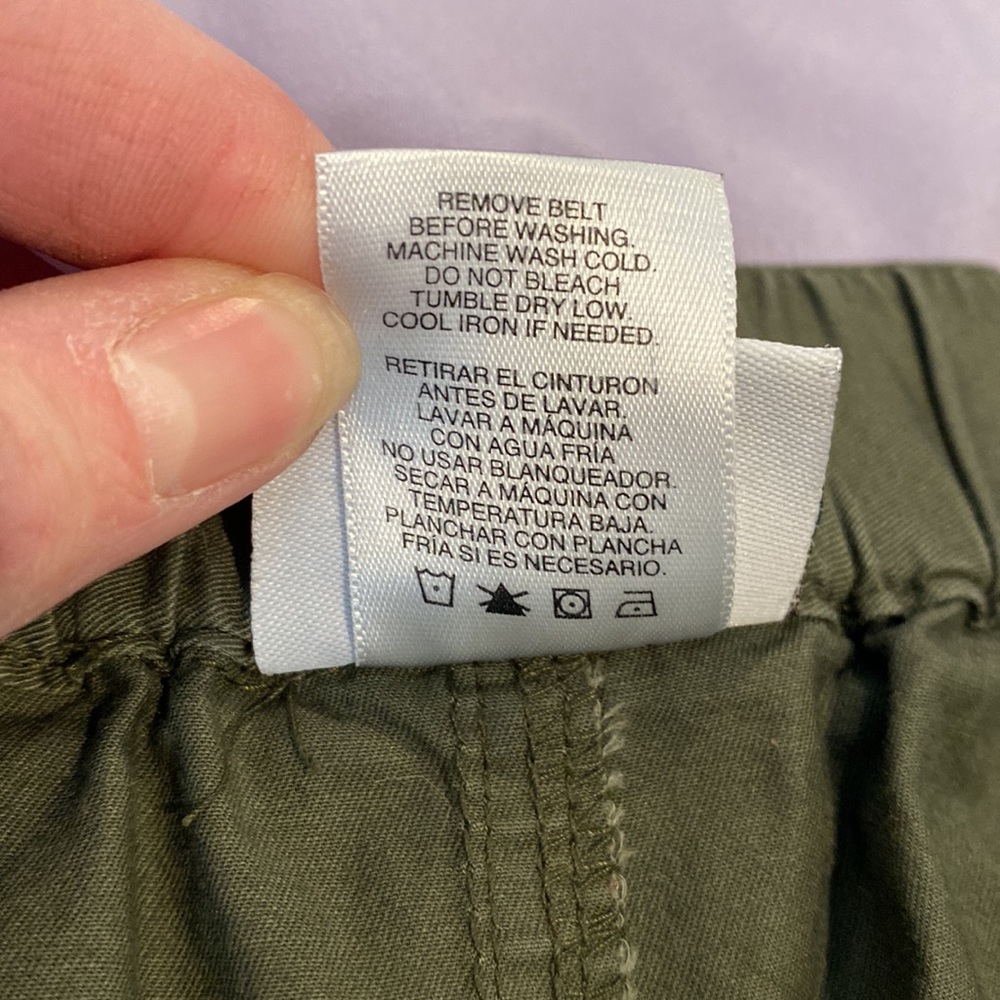 Jaclyn Smith Army Green Skirt With Belt Loops Size Large - Picture 5 of 9